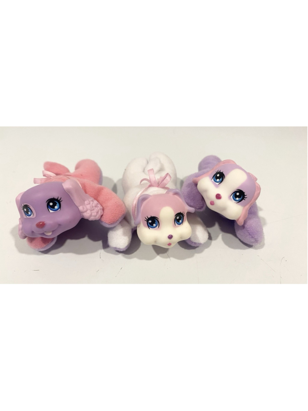 Just Play Puppy Surprise Replacement Puppies Lot of 3 Pink Purple Plush